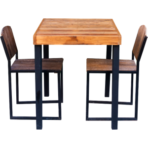 Industrial Rustic Dining Set (2 Seater)